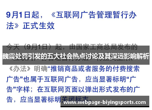 魏震处罚引发的五大社会热点讨论及其深远影响解析